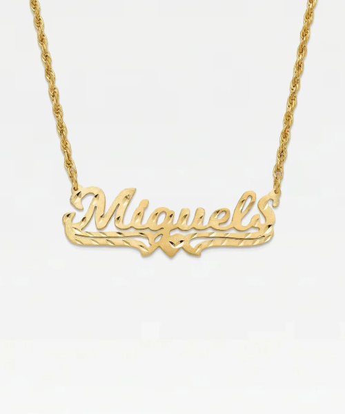 Custom Nameplate Necklaces (with very long lead time budgeted)