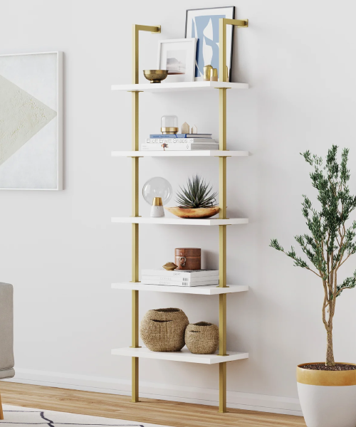 Nathan James Theo 5-Shelf Bookcase