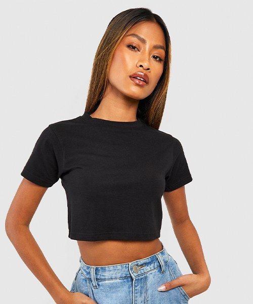 Cropped baby t-shirt